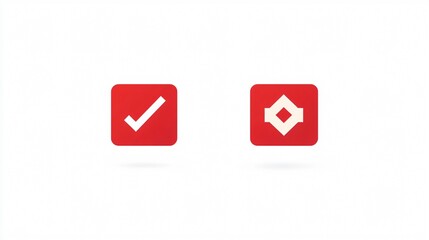 Fototapeta premium Wrong and Correct Symbols Motion Graphics for Education and Presentations