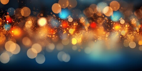 A mesmerizing background of sparkling bokeh lights in warm colors, perfect for festive or celebratory themes.