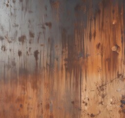 Obraz premium Weathered steel plate with rust and dirt on its surface, rusty, decay