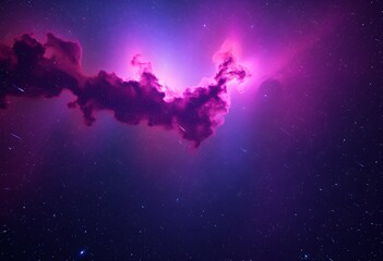 Fototapeta premium Stunning Nebulae and Shooting Stars in Space