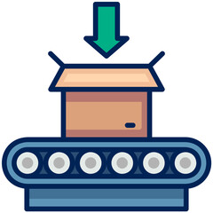 assembly line Filled Line Icon
