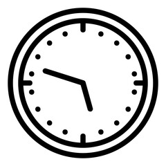 user interface and clock icon