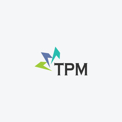 TPM letter logo design on white background. Creative  modern TPM letter logo design. Vector design.