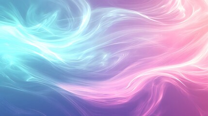 Obraz premium Abstract Pastel Waves Flowing Gently Across The Image