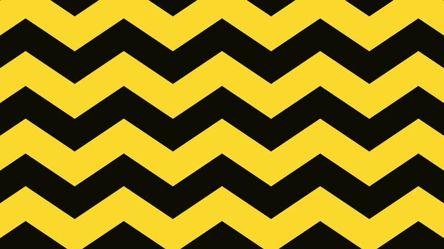 yellow zig zag background, simple line geometric design flat moving video move bottom top, infinite looping looping animation HD digital rendering