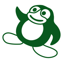 Penguin Breakdance Dancing Headstand Party Music Design Lover Art Vector Illustration Card T-Shirt Poster Sticker Graphic Print Decorative Drawing Isolated Logo Decoration Symbol Creative Cool Style