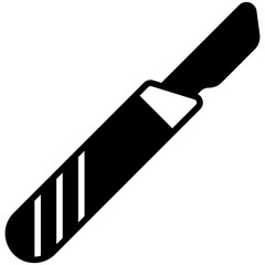 scalpel Black Fill Icon