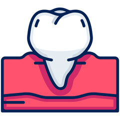 premolar Filled Line Icon