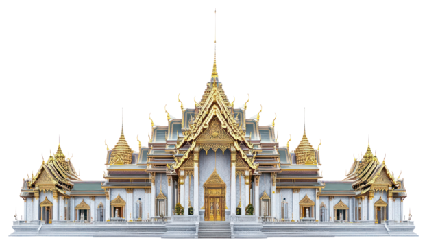 PNG Architecture thailand temple traditional. - Powered by Adobe