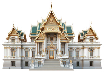 Naklejka premium PNG Architecture palace building thailand.