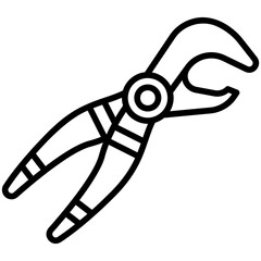 forceps Line Icon