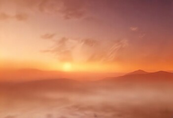 Obraz premium Softly fading abstract gradient background with warm sunset hues and gentle orange tones, peaceful atmosphere, soothing hues, soft focus
