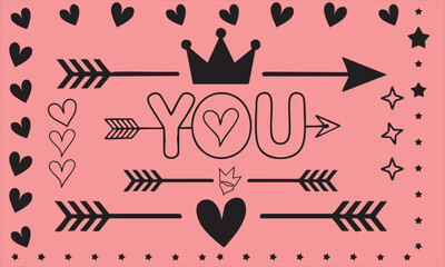 Collection of Nine Unique Arrows with Curved Handles. set of arrow collection.