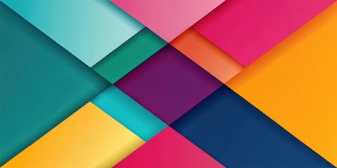 Abstract geometric design with overlapping colorful shapes and a subtle gradient effect