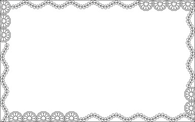 Vector Black and White Boarder designs for Frame and page decoration