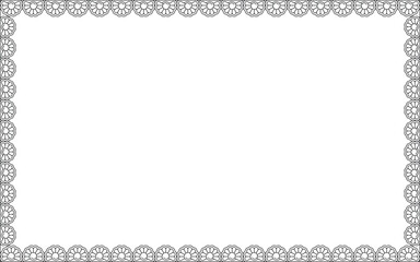 Vector Black and White Boarder designs for Frame and page decoration