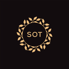 SOT letter logo design .