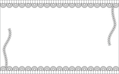 Vector Black and White Boarder designs for Frame and page decoration