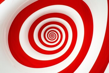 Red and White Spiral Abstract Background Texture Design