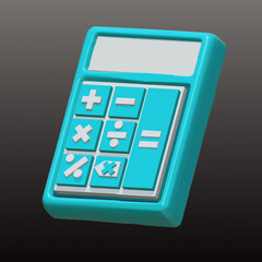 3d calculator icon 