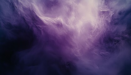 Abstract purple and white swirling smoke or nebula texture background.