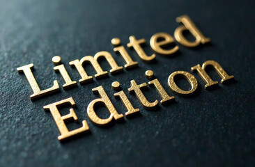 "Limited edition" inscription. For use in graphic design.