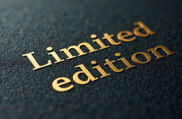 "Limited edition" inscription. For use in graphic design.