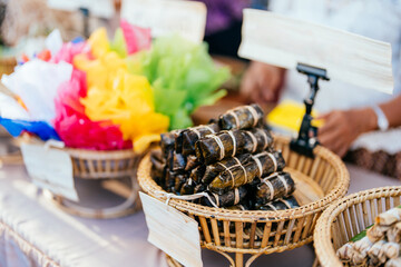 Thai desserts are famous for their colorful patterns and delicious taste, blending sweet, vibrant flavors that authentically represent Asia’s treasured local culinary arts.