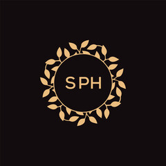 SPH letter logo design .