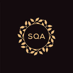 SQA letter logo design .