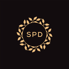 SPD letter logo design .