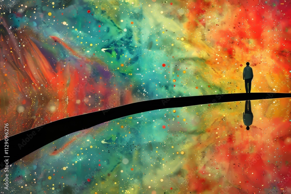 Poster exploring a stunning fantasy world in a parallel universe imaginative visuals and wonders