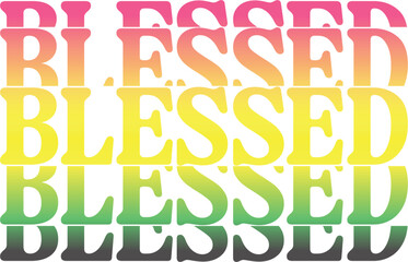 Blessed unique  t shirt design template