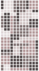 The design uses square tiles with smooth gradients and edges, created in a vector illustration style.