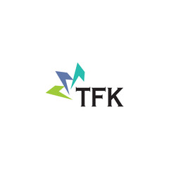 TFK letter logo design on white background. Creative  modern TFK letter logo design. Vector design.