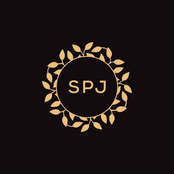 SPJ  letter logo design .