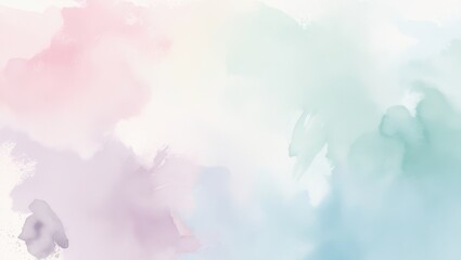 Delicate Watercolor Swirls in Pastel Hues