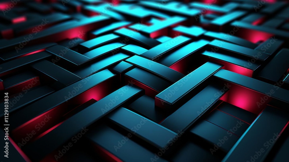 Canvas Prints a close up of a black and red patterned surface