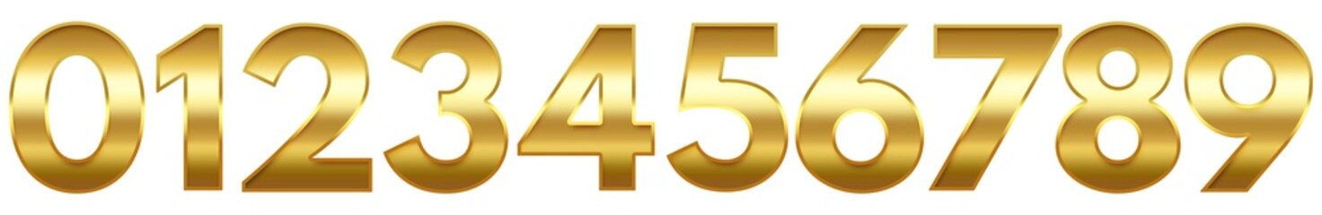 set of gold number 