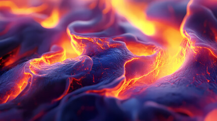 Fototapeta premium 3d material hot magma background. Magma. Illustration