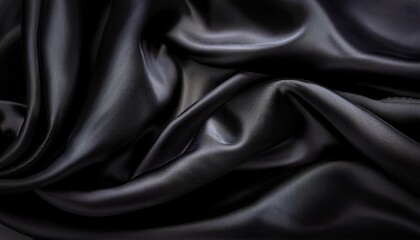 black luxury cloth abstract background dark liquid wave or black wavy folds silk or satin background elegant wallpaper