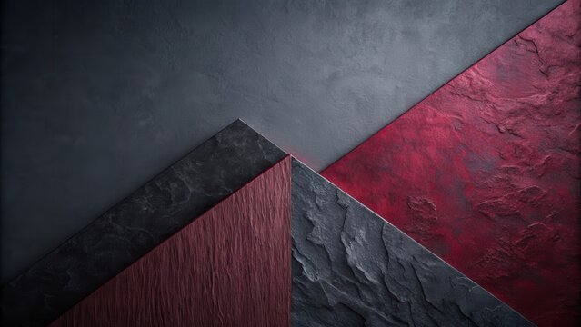 A textured background featuring a gray and red color scheme with a variety of slate surfaces in geometric patterns.