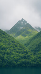 Wallpaper of Chilean Patagonia deep fjords brilliant 