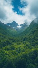 Wallpaper of Chilean Patagonia deep fjords brilliant 