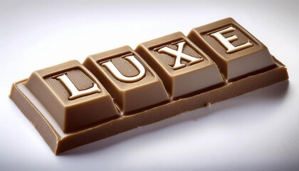 Indulgent Luxury Chocolate Bar with LUXE Branding