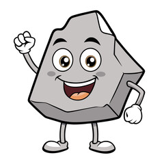 rock cartoon character