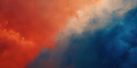 Abstract Gradient of Blue and Orange with Dynamic Cloud and Texture header background for graphic design projects