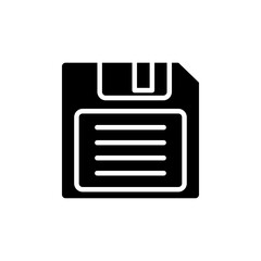 Floppy disk icon Flat vector set outline