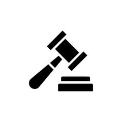 Gavel icon Flat vector set outline