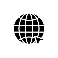 Internet icon Flat vector set outline